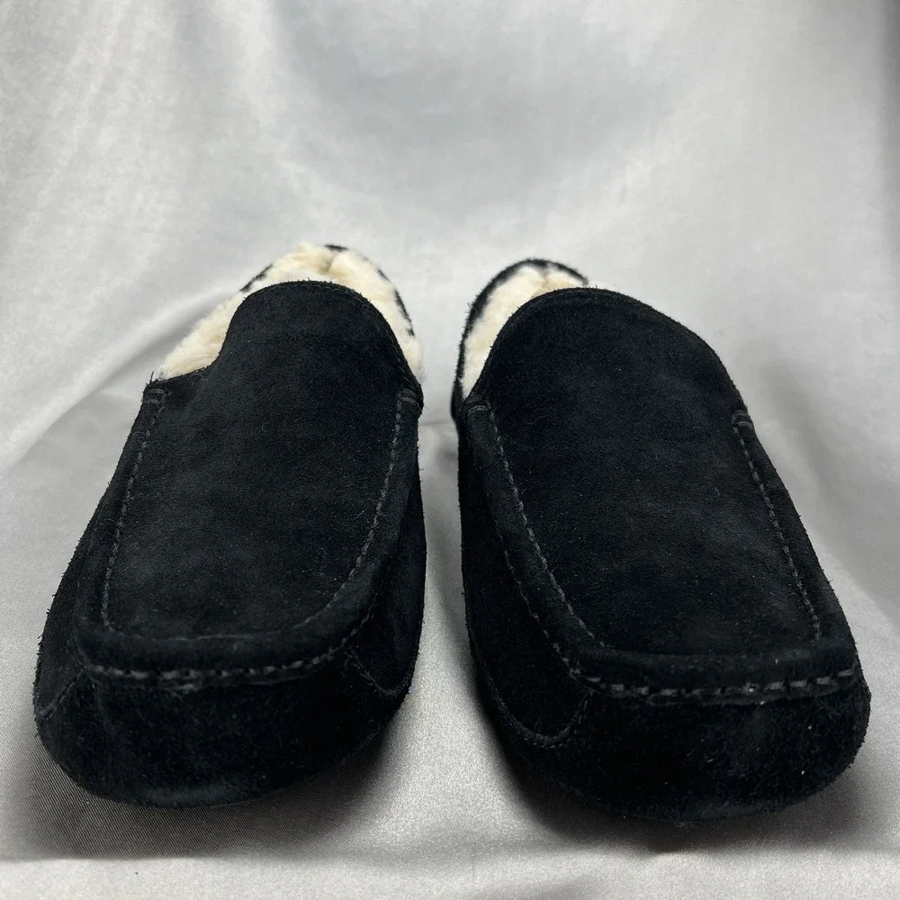UGG Men's 11 Ascot Slipper | Black | 1101110-BLK | Comfort Slip-On Authentic New